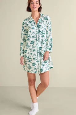 New Soft Surroundings Festive Finley Sleep Shirt