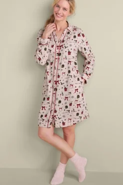 New Soft Surroundings Festive Finley Sleep Shirt