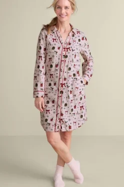 New Soft Surroundings Festive Finley Sleep Shirt