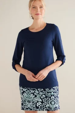 Hot Soft Surroundings Fina French Terry Tee