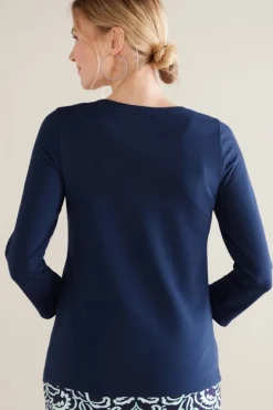 Hot Soft Surroundings Fina French Terry Tee