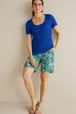 Best Soft Surroundings Flavia Linen Blend Shorts