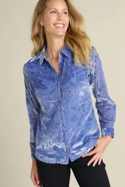 Best Soft Surroundings Floreat Velvet Shirt