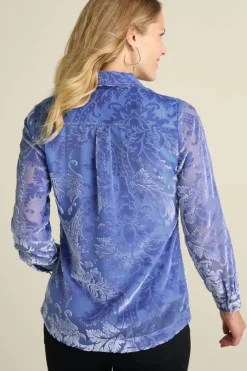 Best Soft Surroundings Floreat Velvet Shirt