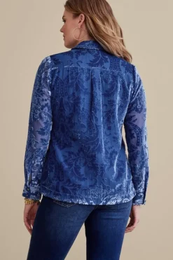 Best Soft Surroundings Floreat Velvet Shirt