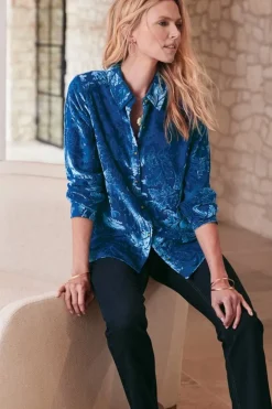 Best Soft Surroundings Floreat Velvet Shirt