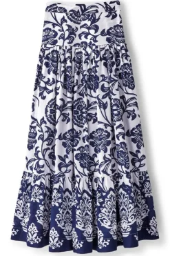 New Soft Surroundings Gia Maxi Skirt FijiFloral