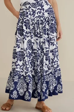 New Soft Surroundings Gia Maxi Skirt FijiFloral