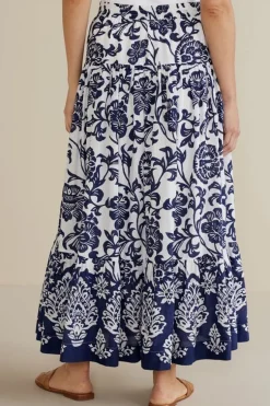 New Soft Surroundings Gia Maxi Skirt FijiFloral