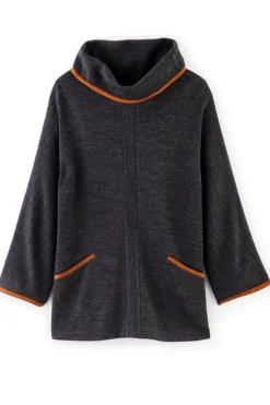 Hot Soft Surroundings Hanna Convertible Tunic CharcoalHeather