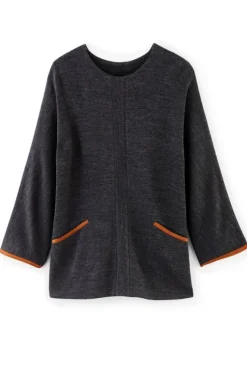 Hot Soft Surroundings Hanna Convertible Tunic CharcoalHeather