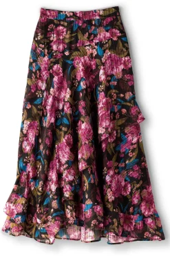 Outlet Soft Surroundings Hannie Midi Skirt SolsticeFloral