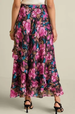 Outlet Soft Surroundings Hannie Midi Skirt SolsticeFloral