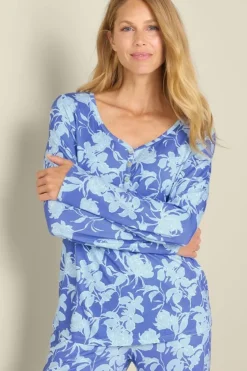 Online Soft Surroundings Harmonia Bamboo Sleep Top SketchGardenPersianJew