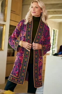 Online Soft Surroundings Haven Jacquard Cardigan WinterGardenJacquard
