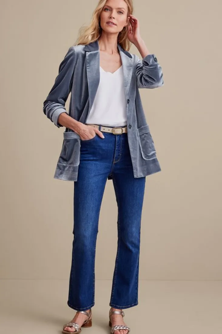 Outlet Soft Surroundings Holly Velvet Blazer