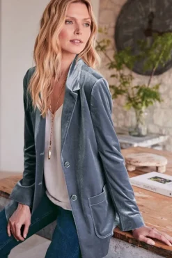 Outlet Soft Surroundings Holly Velvet Blazer