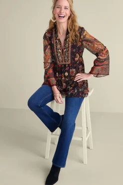 Discount Soft Surroundings Icon Asteria Tunic And Tank VarennaPlum