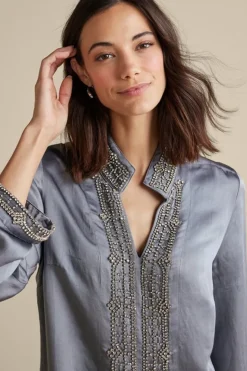 Hot Soft Surroundings Icon Colette Tunic MoroccanEmbellishment