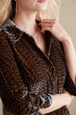 Outlet Soft Surroundings Icon Silk Velvet Poets Tunic Shirt