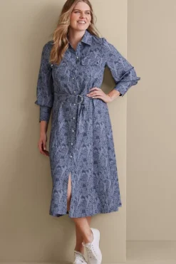 Sale Soft Surroundings Irina Dress NightshadowBlue
