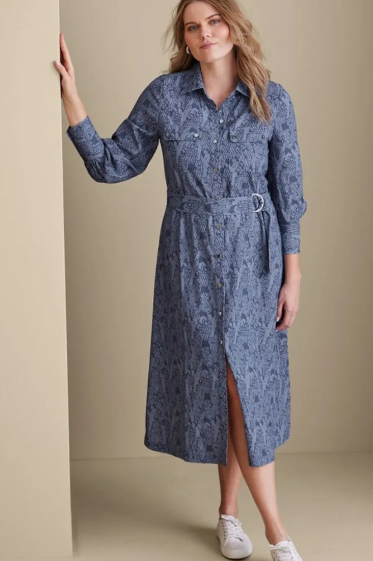 Sale Soft Surroundings Irina Dress NightshadowBlue