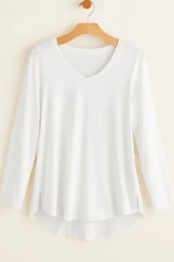 Discount Soft Surroundings Isabel Pima Long Sleeve Tee