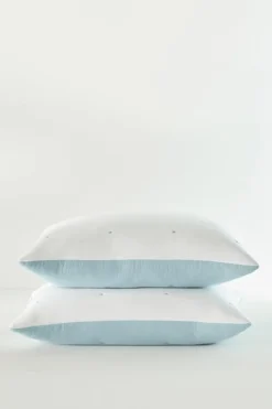 Best Soft Surroundings Ivy May Reversible Gauze Sham Indigo/White