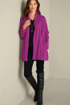 New Soft Surroundings Izzy Cashmere Long Cardigan