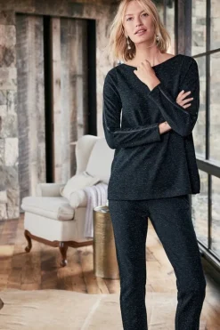 Soft Surroundings Janae Top Black