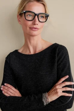 Soft Surroundings Janae Top Black