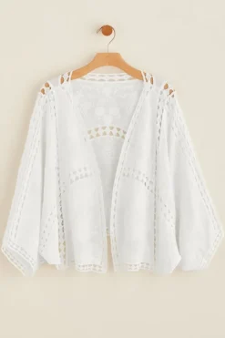 Discount Soft Surroundings Jasmine Lace Wrap Alabaster