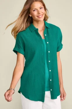 Discount Soft Surroundings Je Veux Gauze Top