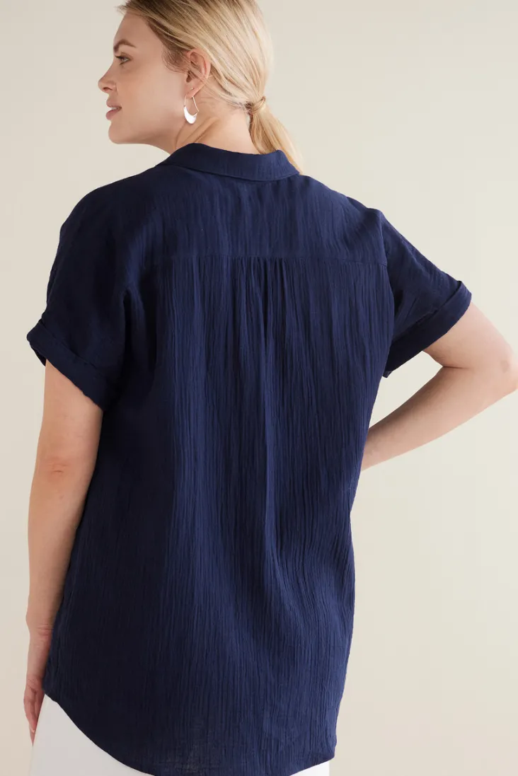 Discount Soft Surroundings Je Veux Gauze Top