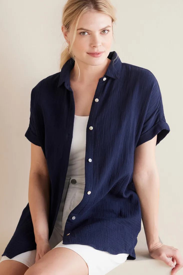 Discount Soft Surroundings Je Veux Gauze Top
