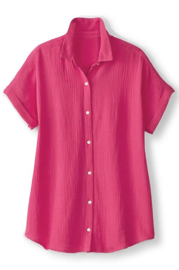 Discount Soft Surroundings Je Veux Gauze Top
