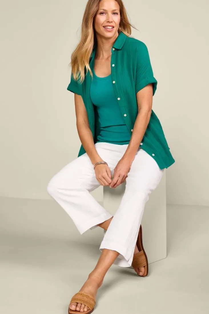 Discount Soft Surroundings Je Veux Gauze Top