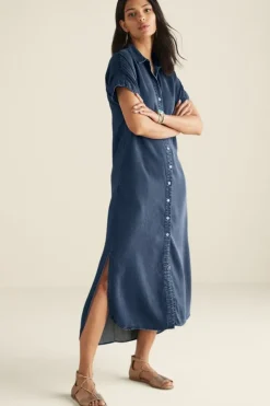 Soft Surroundings Je Veux Midi Shirtdress