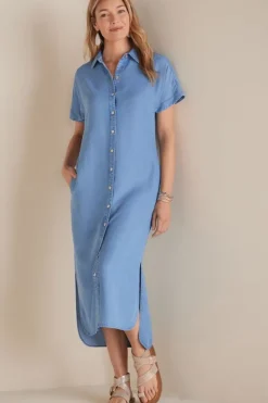 Soft Surroundings Je Veux Midi Shirtdress