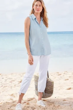 Sale Soft Surroundings Jennifer Tencel™ Tank LightChambray