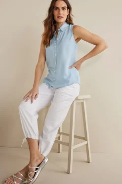 Sale Soft Surroundings Jennifer Tencel™ Tank LightChambray
