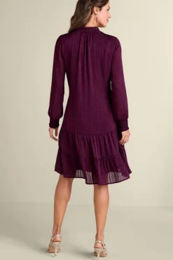 Outlet Soft Surroundings Jocelyn Dress GrapeWine