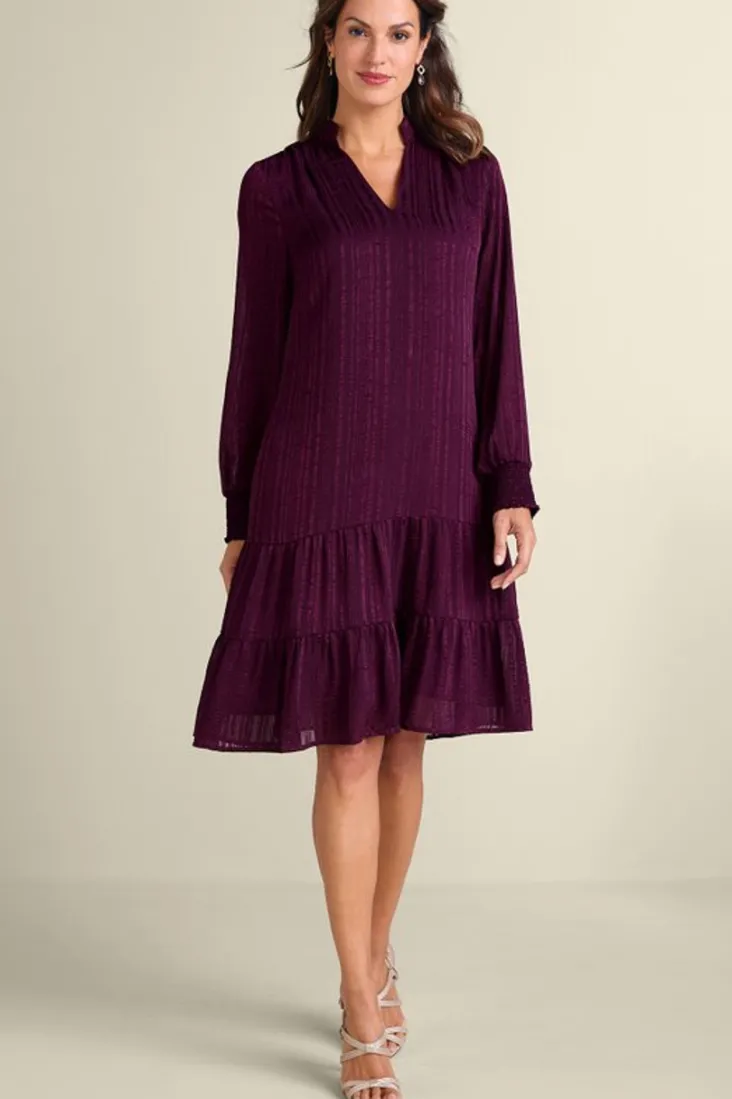 Outlet Soft Surroundings Jocelyn Dress GrapeWine