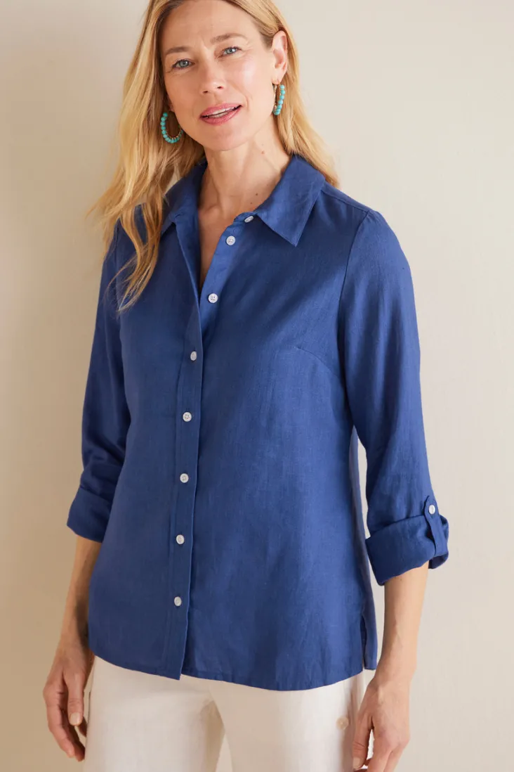 Online Soft Surroundings Jordan Linen Blend Shirt