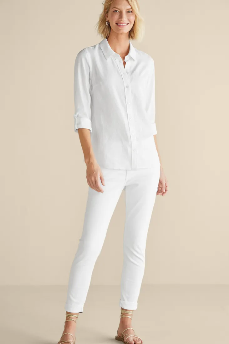 Online Soft Surroundings Jordan Linen Blend Shirt