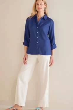 Online Soft Surroundings Jordan Linen Blend Shirt