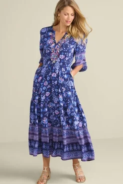 Online Soft Surroundings Jordana Midi Dress SiennaFloral