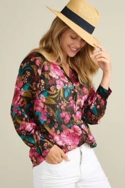 Online Soft Surroundings Josie Shimmer Shirt SolsticeFloral