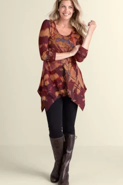 Online Soft Surroundings Julia Top ButterflyMulti