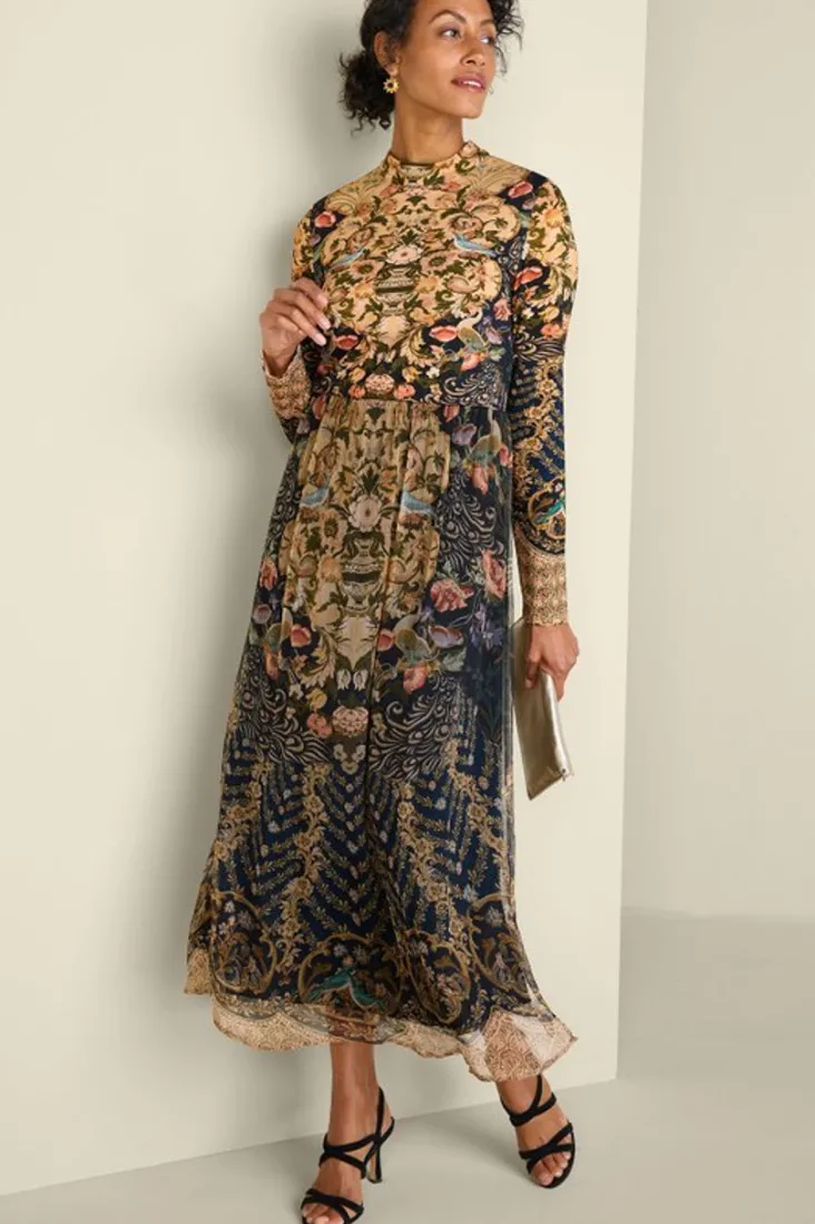 Sale Soft Surroundings Kalista Maxi Dress IconScarf